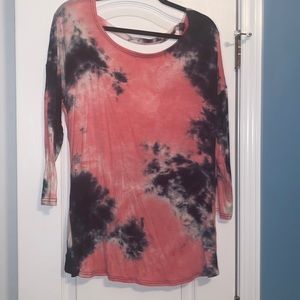 New tie dyed long sleeve top